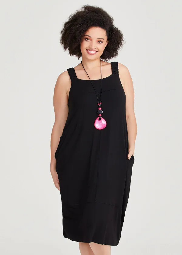 Natural Lulu Pinafore Dress