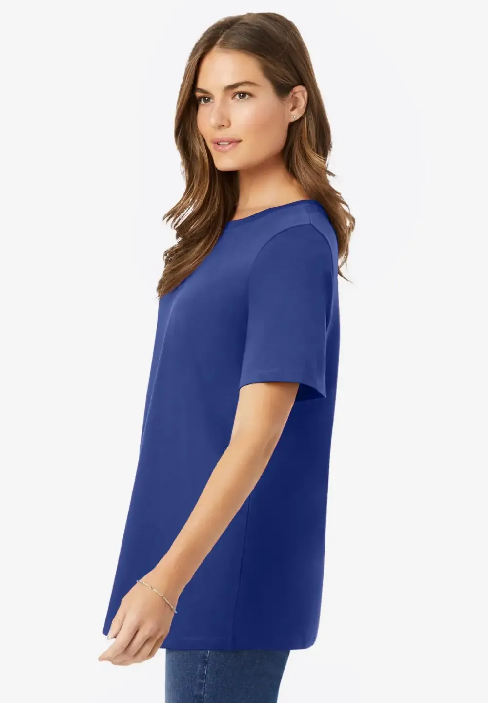 Perfect Short-Sleeve Crewneck Tee
