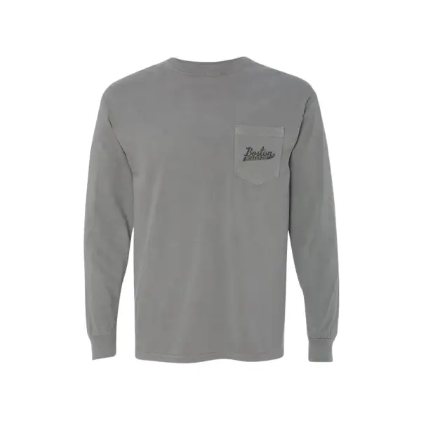Boston Scally The 11 Year Anniversary Long Sleeve Pocket Tee - Grey
