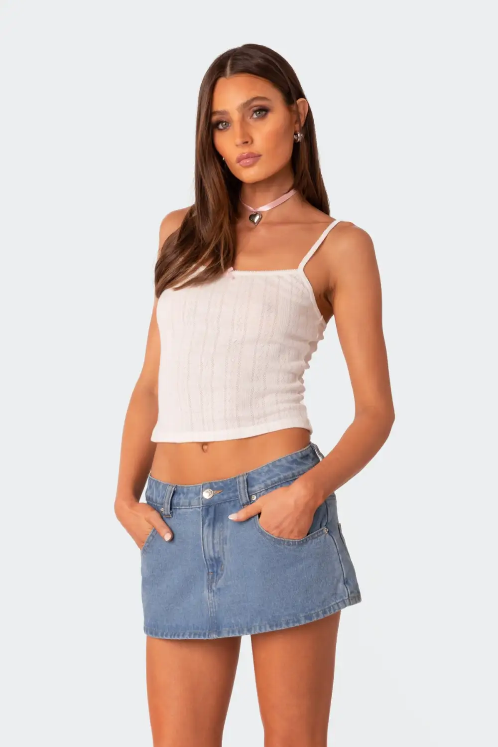 Pointelle Tank Top