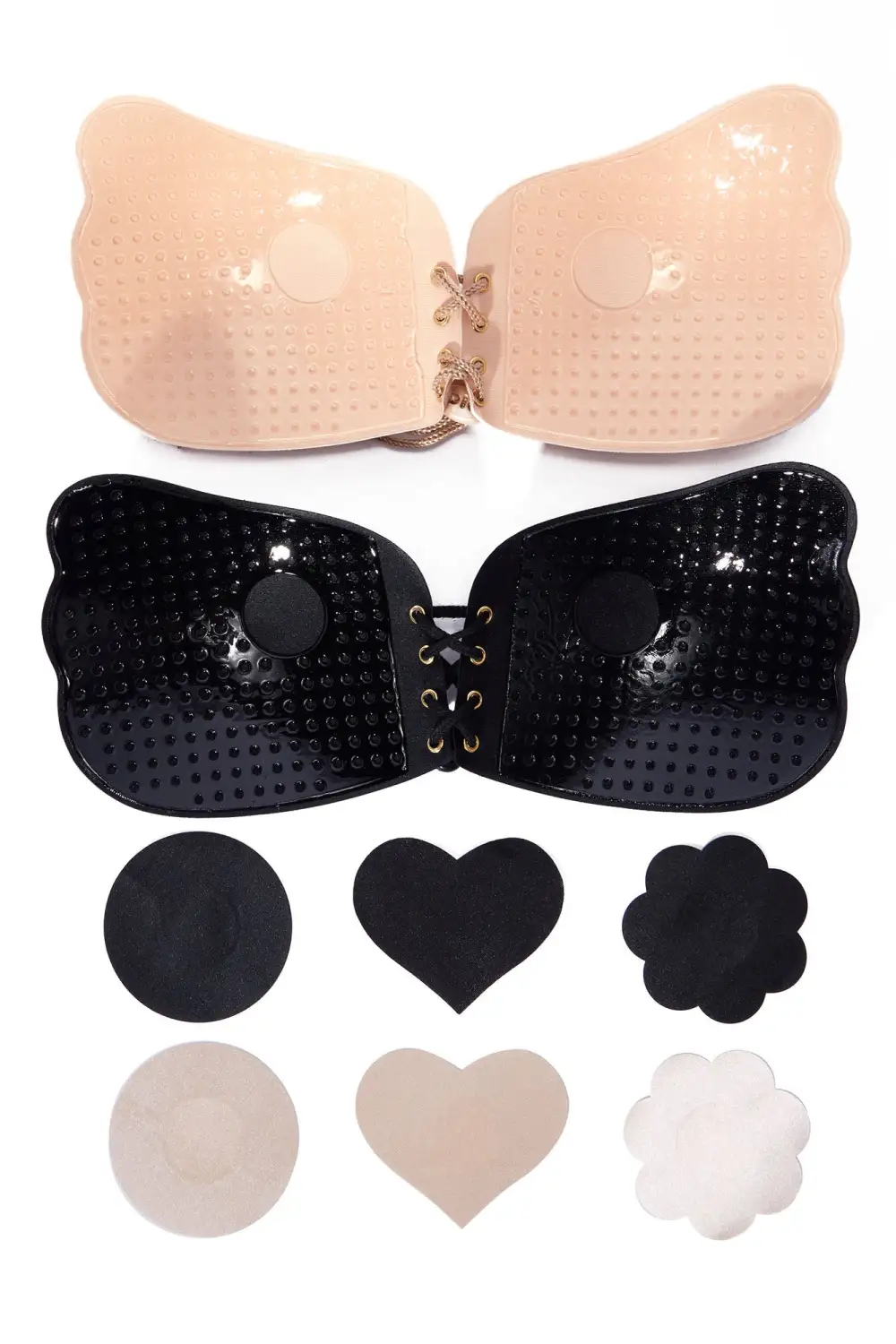 Getting You Close Pasties And Invisible Bra Set - Nude/combo