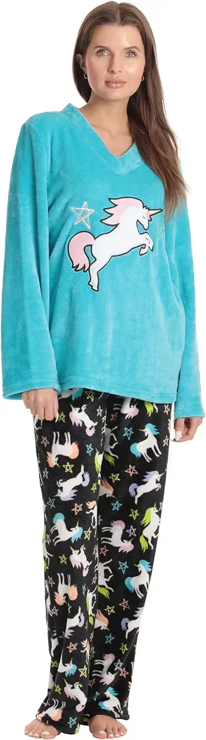 Plush Pajama Sets for Women