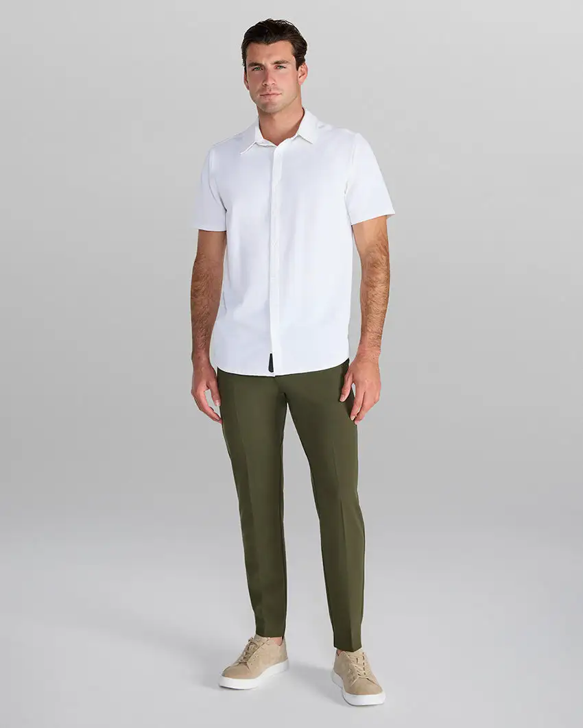 Seersucker Short Sleeve Button Down