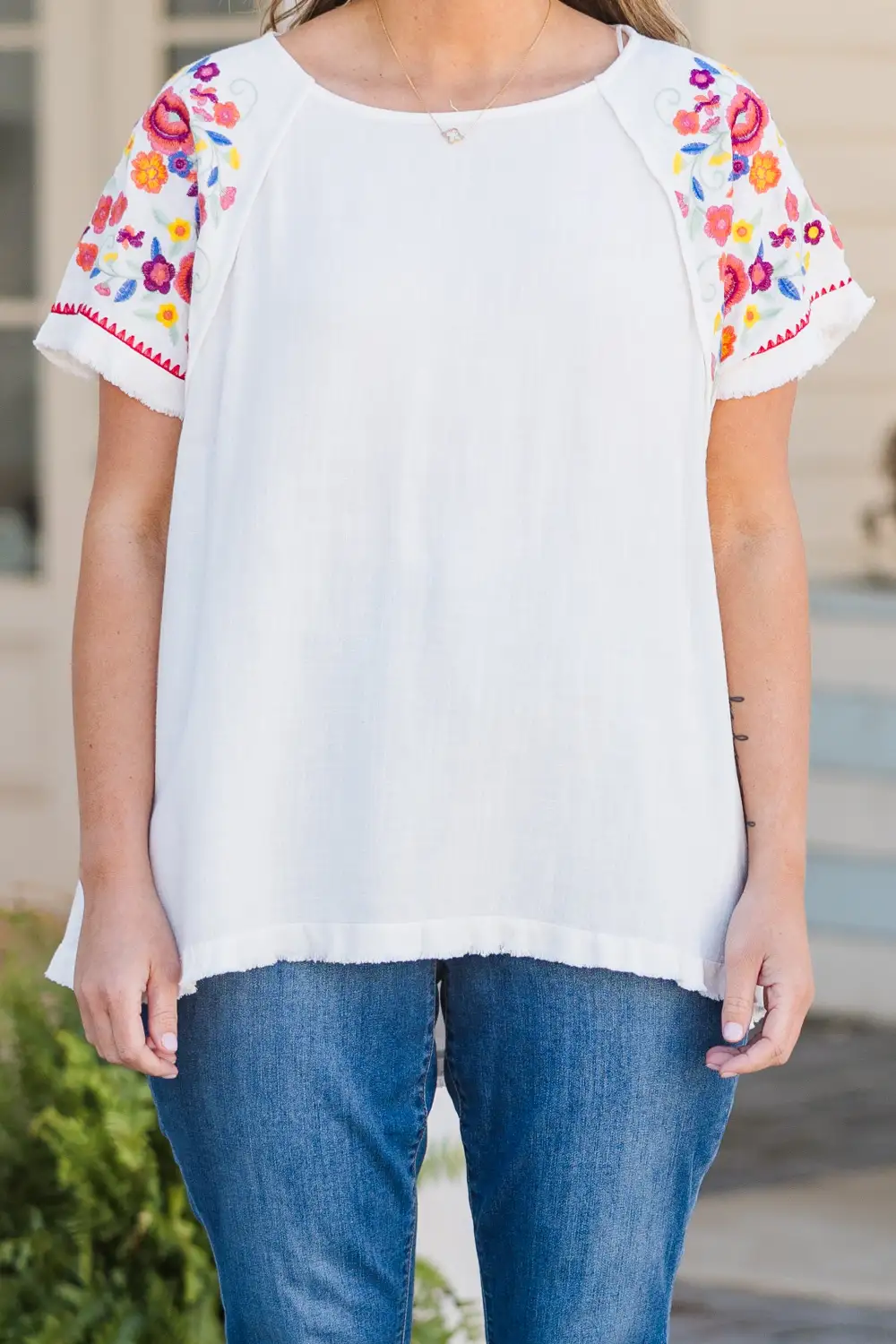 Bird In Hand Top, Off-White