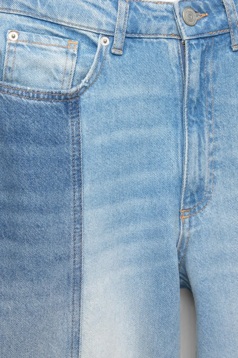 Jeans wide leg patchwork