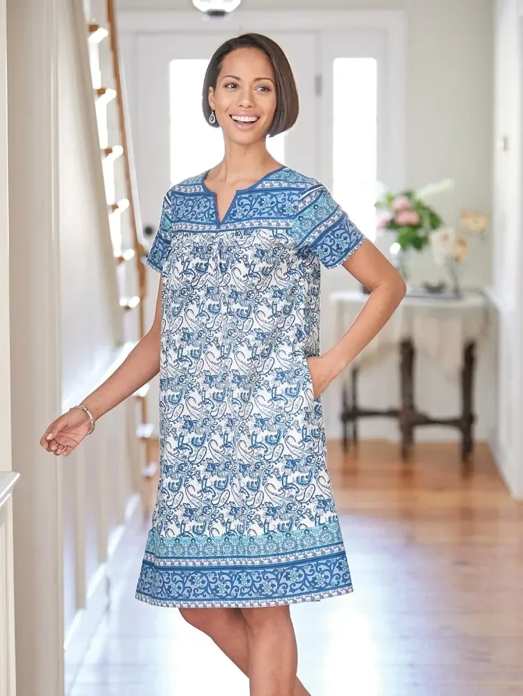 Short-Length Cotton Muumuu