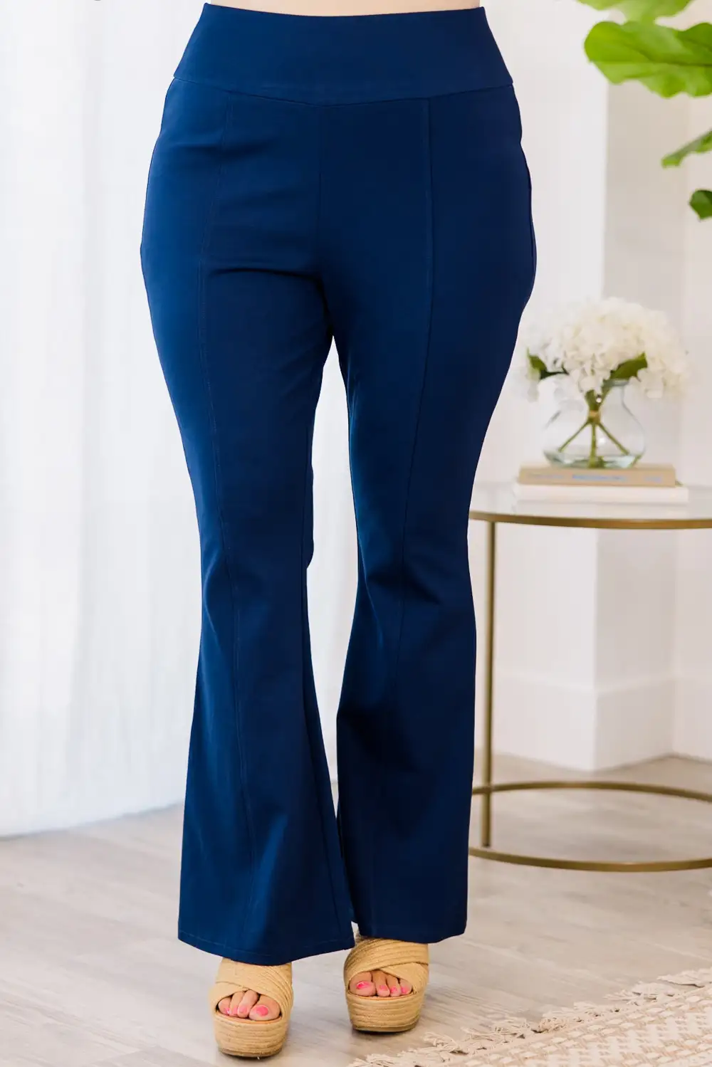 Deep Dive Flare Pants, Navy