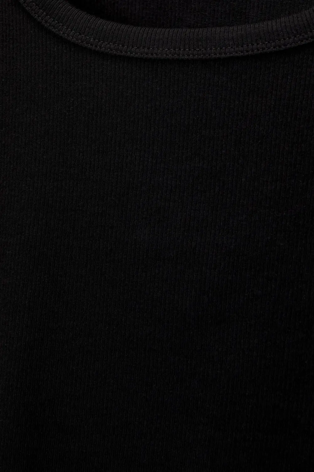 Ribbed short sleeve T-shirt