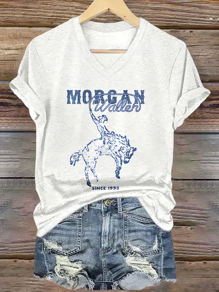Women'S Morgan Wallen Since 1993 V-Neck T-Shirt