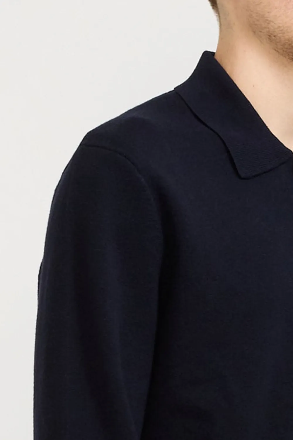 Kian Merino Cotton Milano Polo Dark Navy