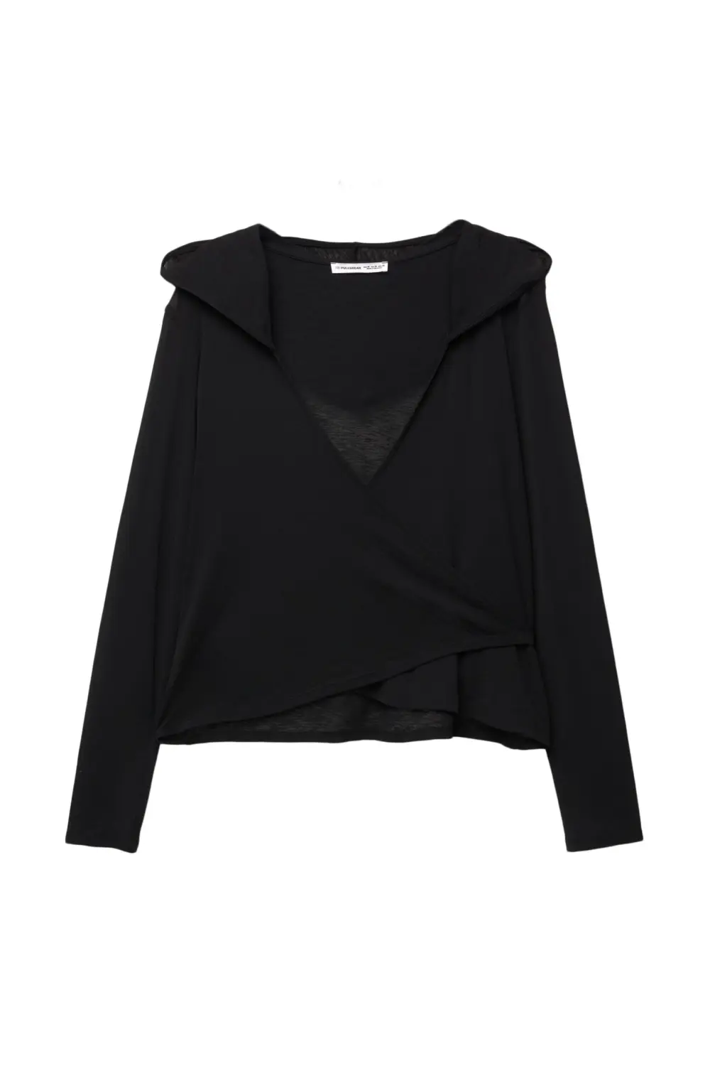 Hooded crossover top