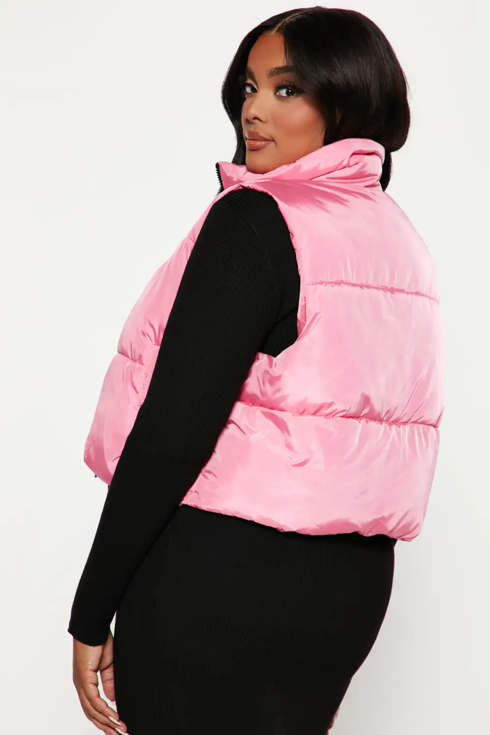 Can't Handle It Puffer Vest - Pink