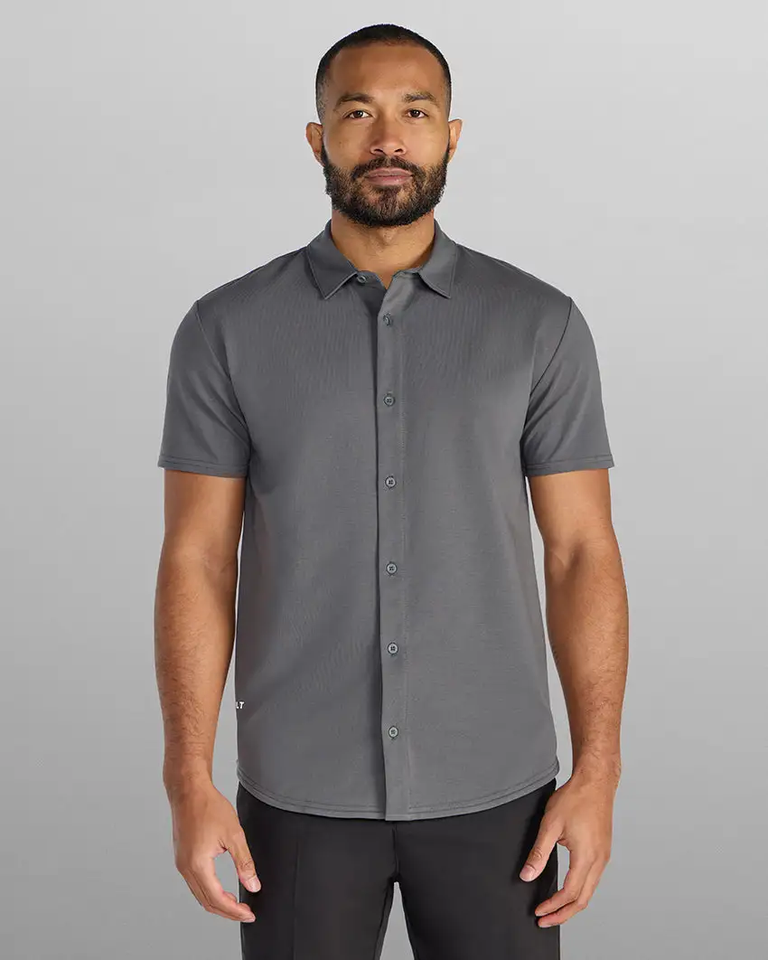 Lux Short Sleeve Button Down