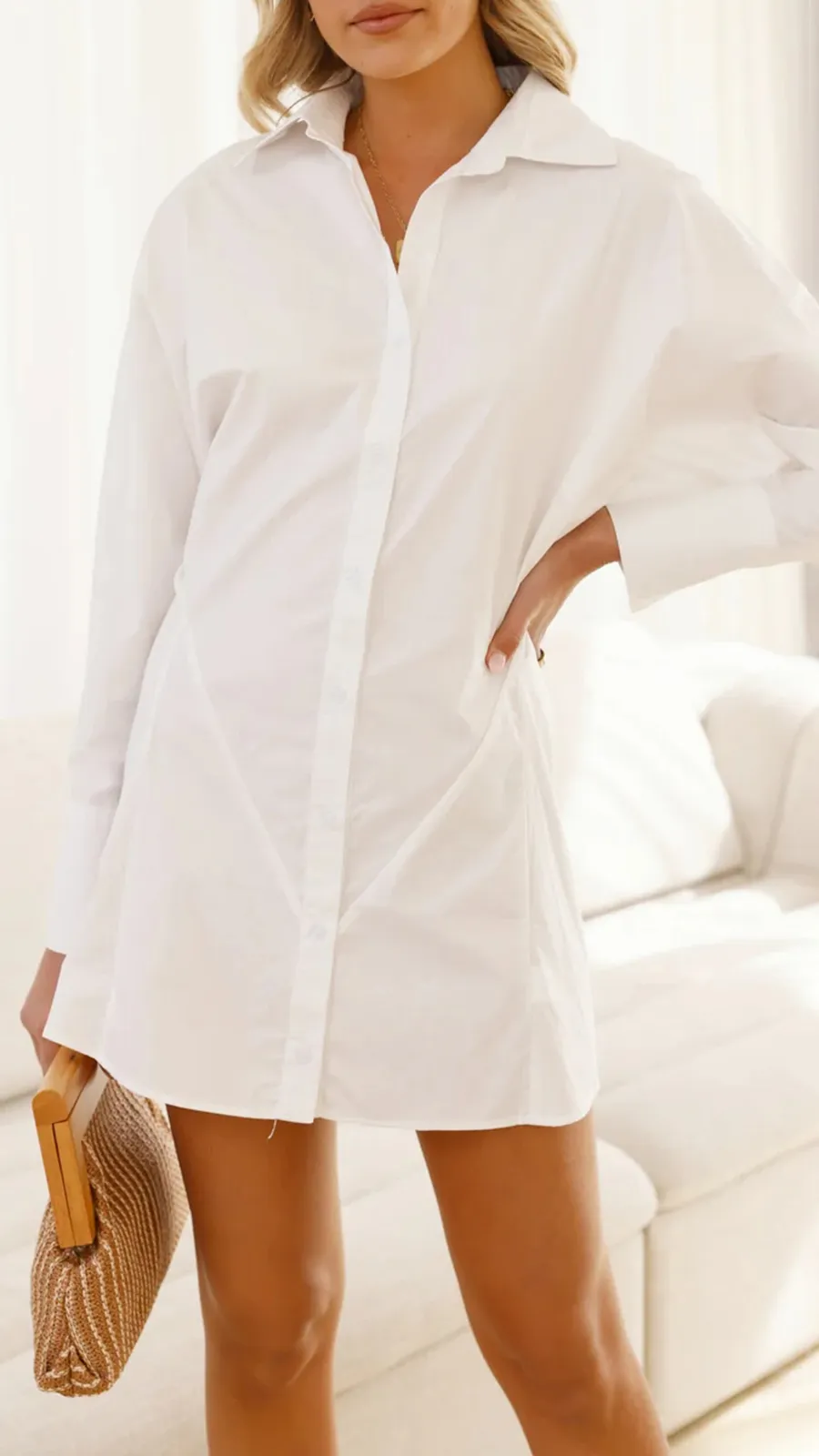 Casual All-Match Long Shirt Dresses