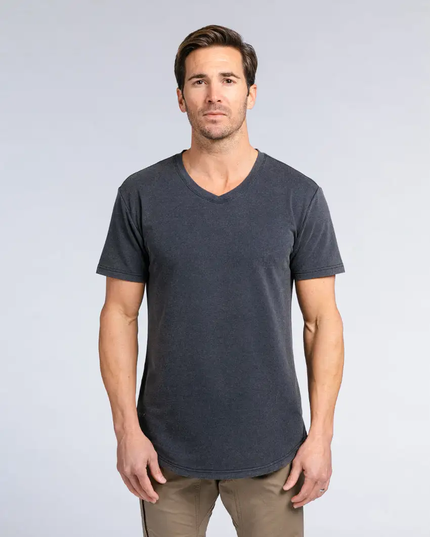 Drop-Cut V-Neck: Lux