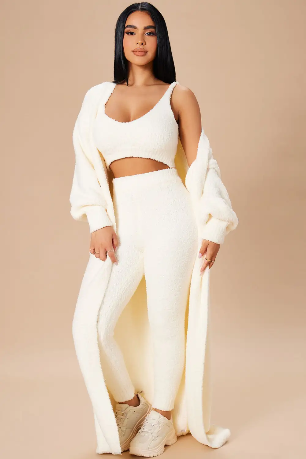 Living In It 3 Piece Legging Set - Ivory