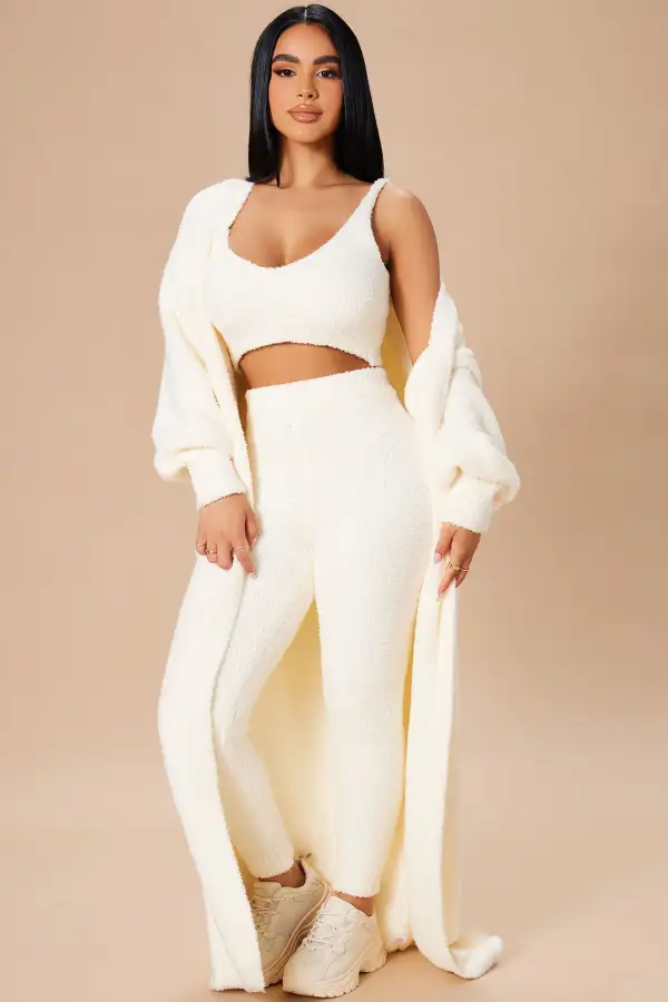 Living In It 3 Piece Legging Set - Ivory