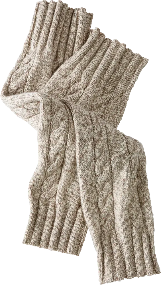 Women's Wool-Blend Ragg Cable-Knit Leg Warmers