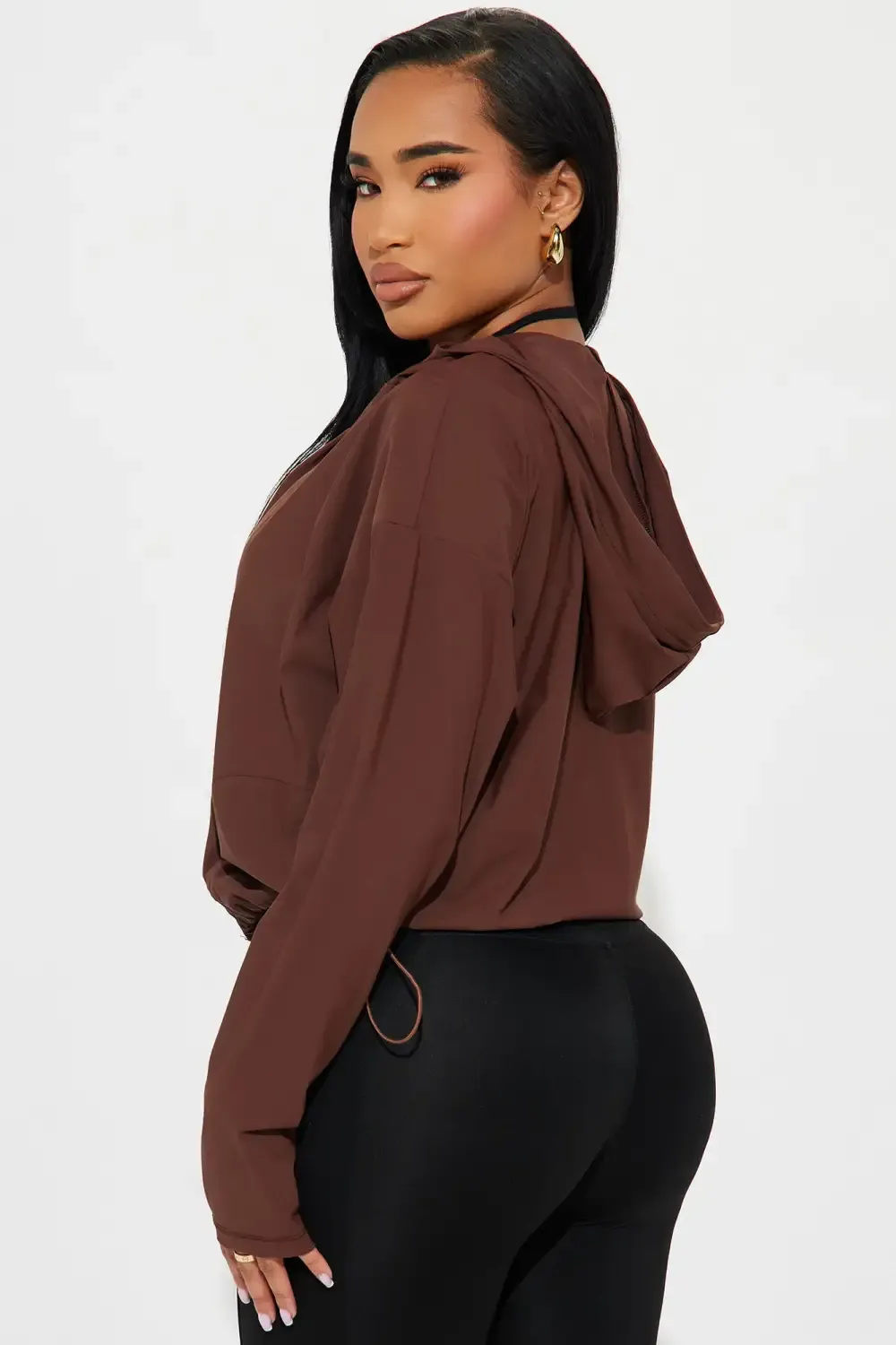Double It Active Jacket - Chocolate