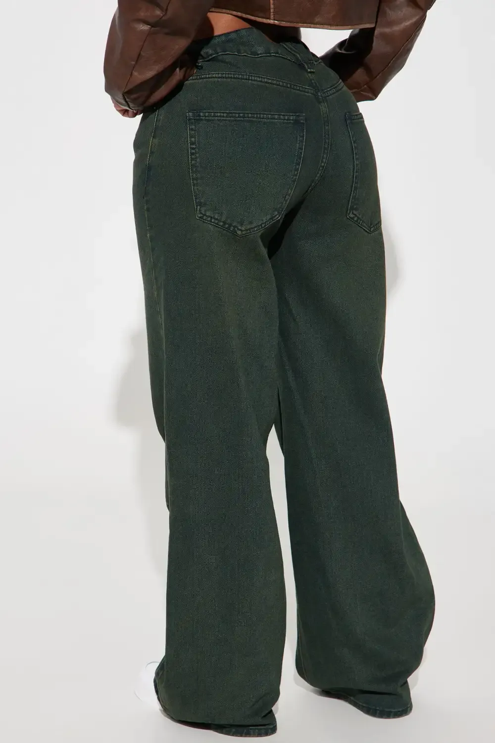 Most Delightful Baggy Jeans - Olive