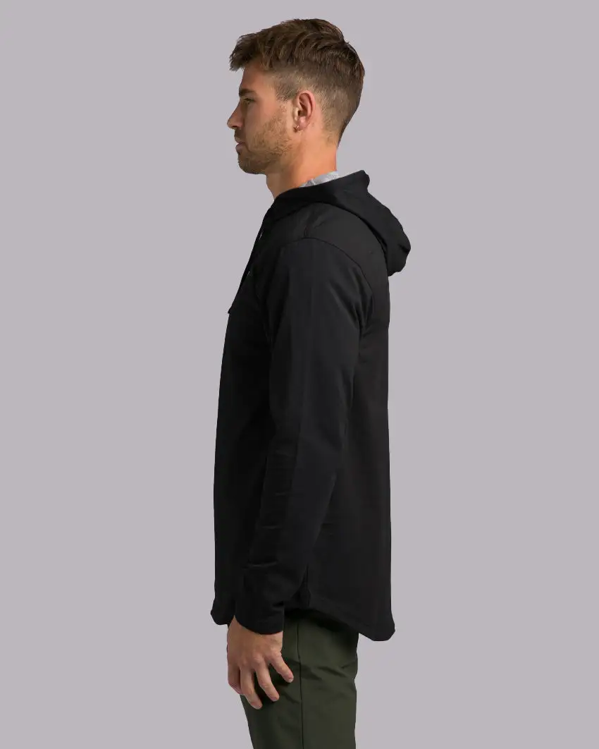 Drop-Cut: Lux Hooded Henley