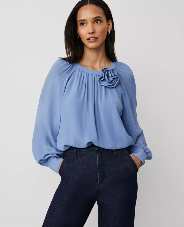 Rosette Raglan Top