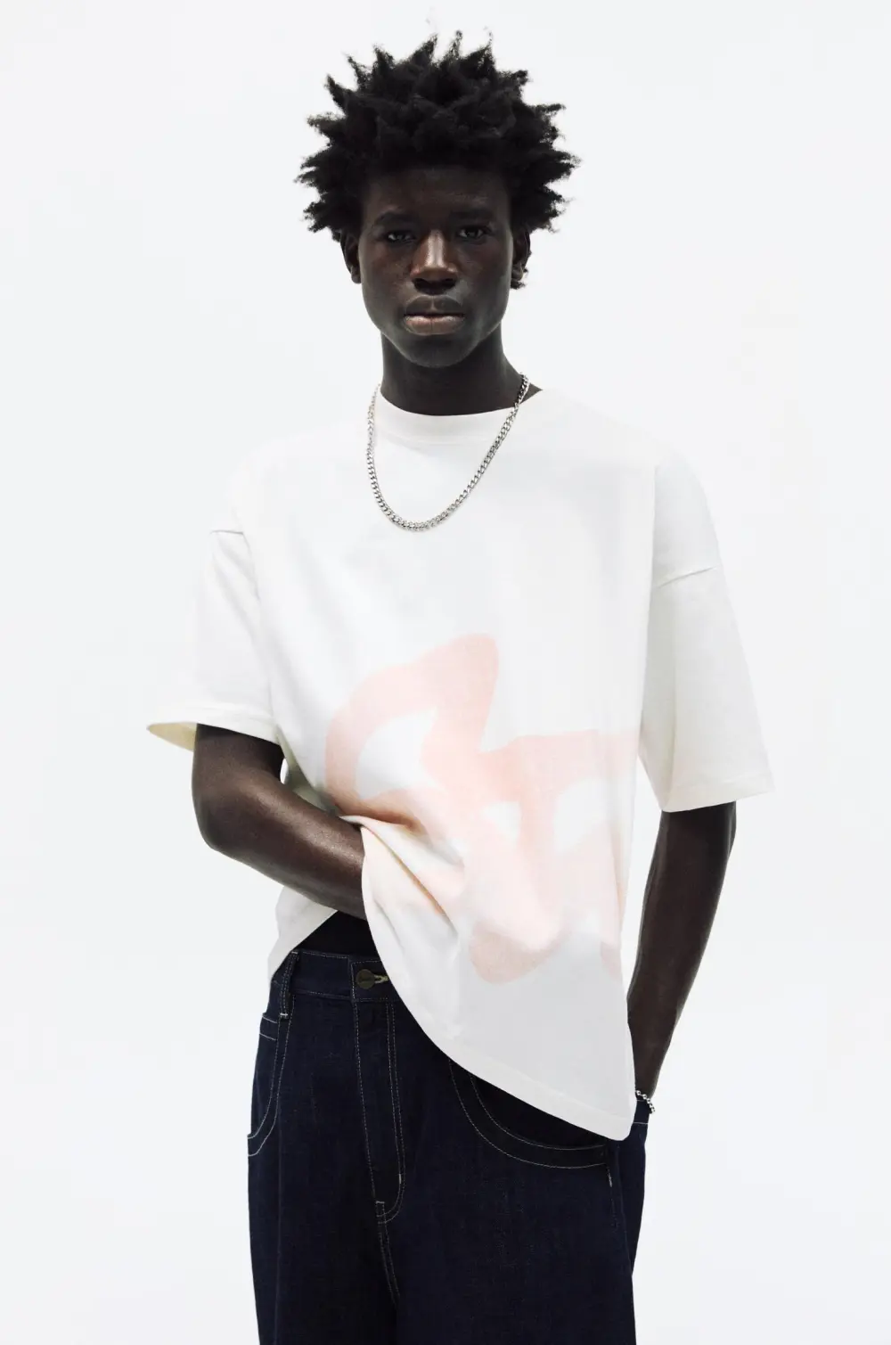 Short sleeve T-shirt with an STWD graphic