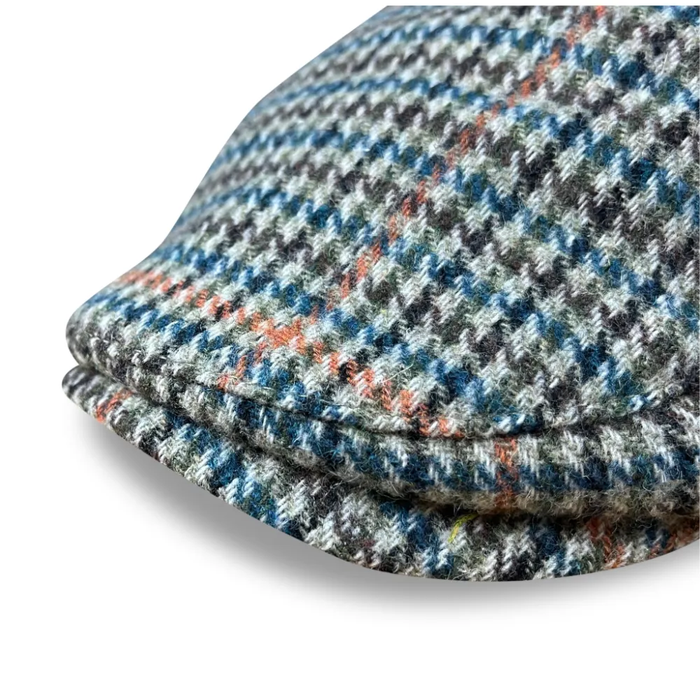 The Hound Boston Scally Cap - Tan Houndstooth