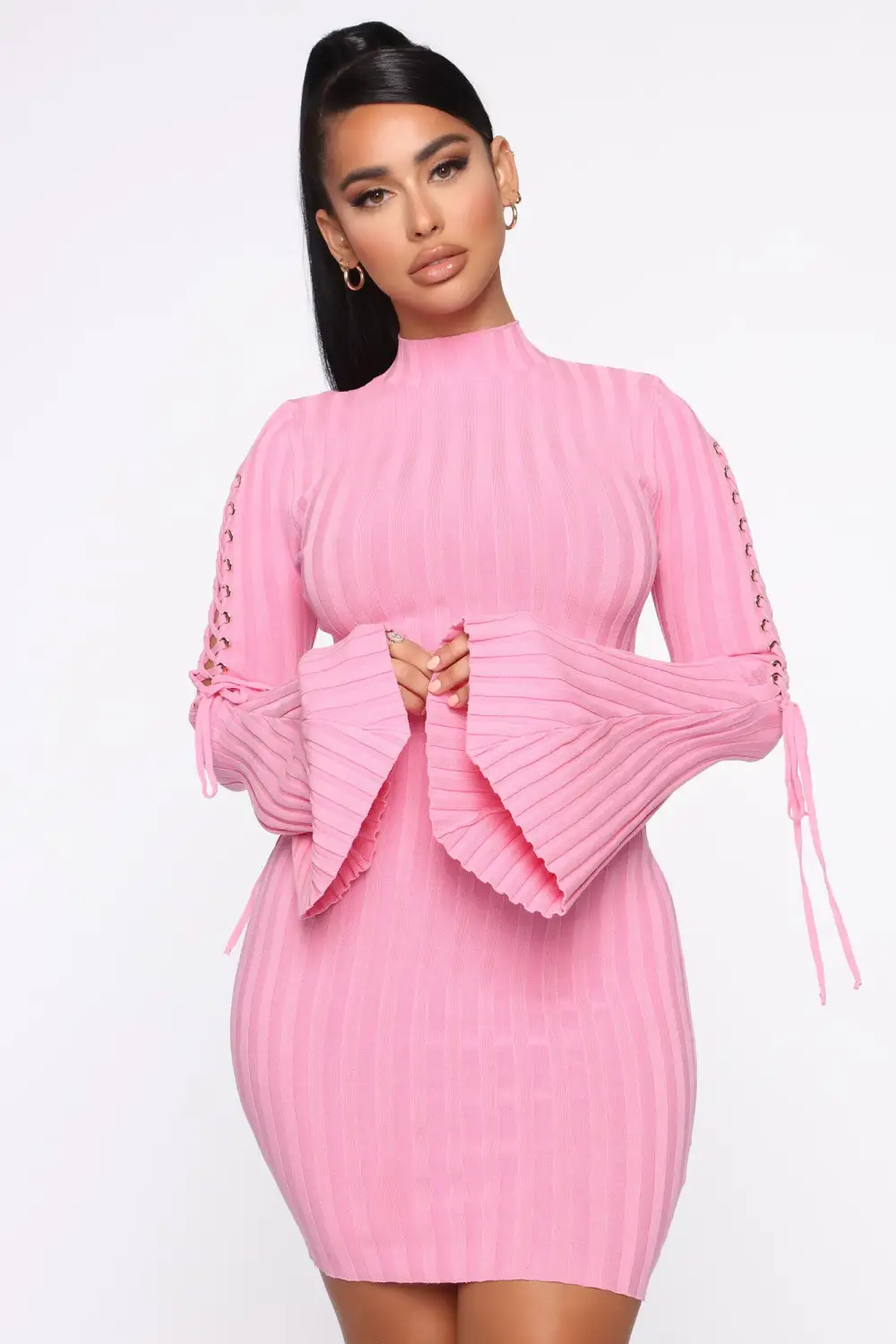 Next To Me Knit Dress - Pink
