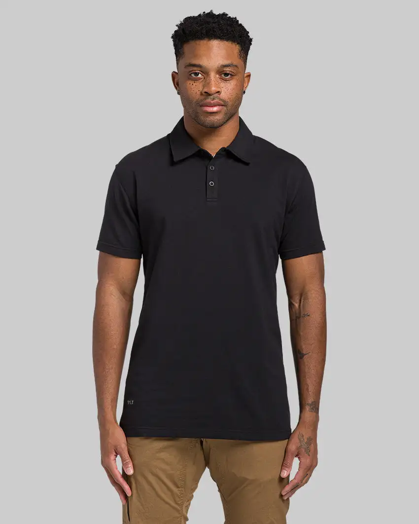 Lux Straight Hem Polo