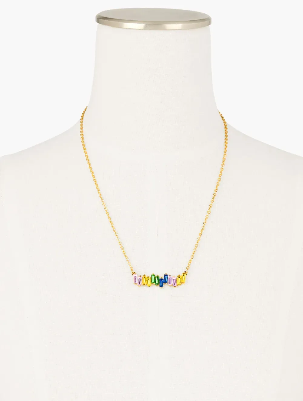Baguette Pendant Necklace