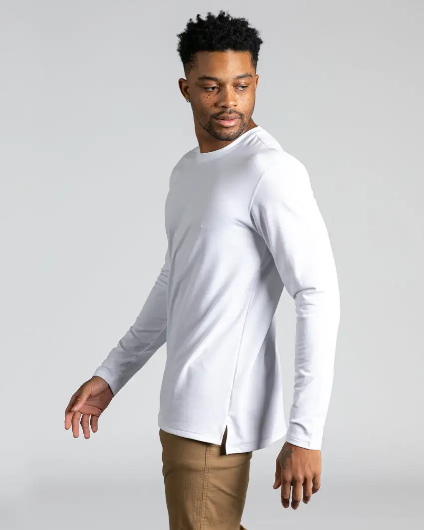 Long Sleeve: Lux Split Hem