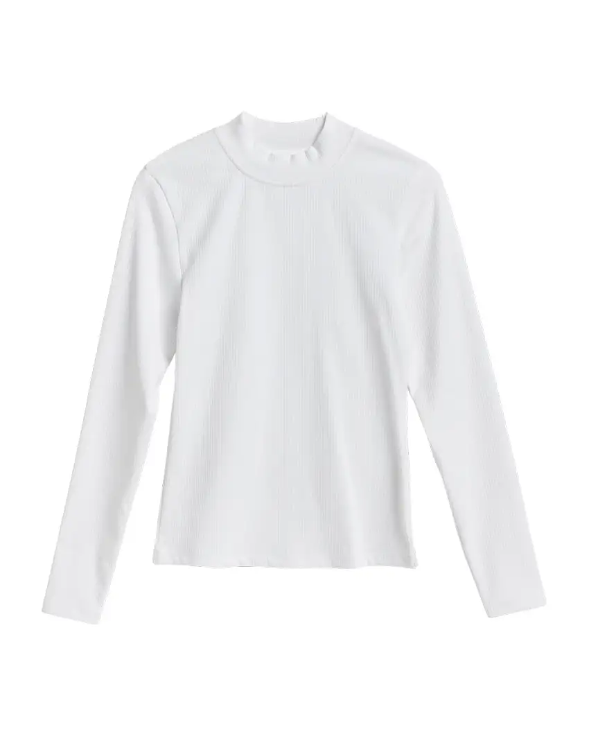 Rib Mockneck Long Sleeve