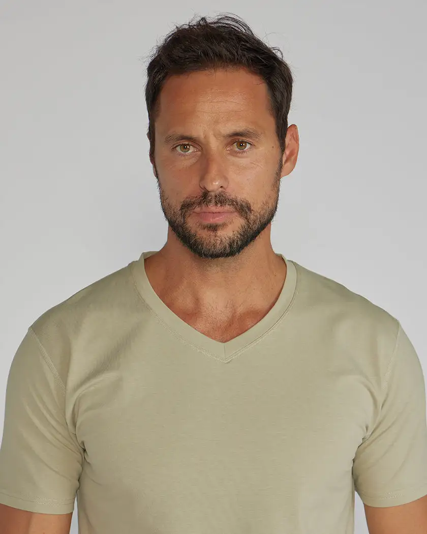 Drop-Cut V-Neck: Lux