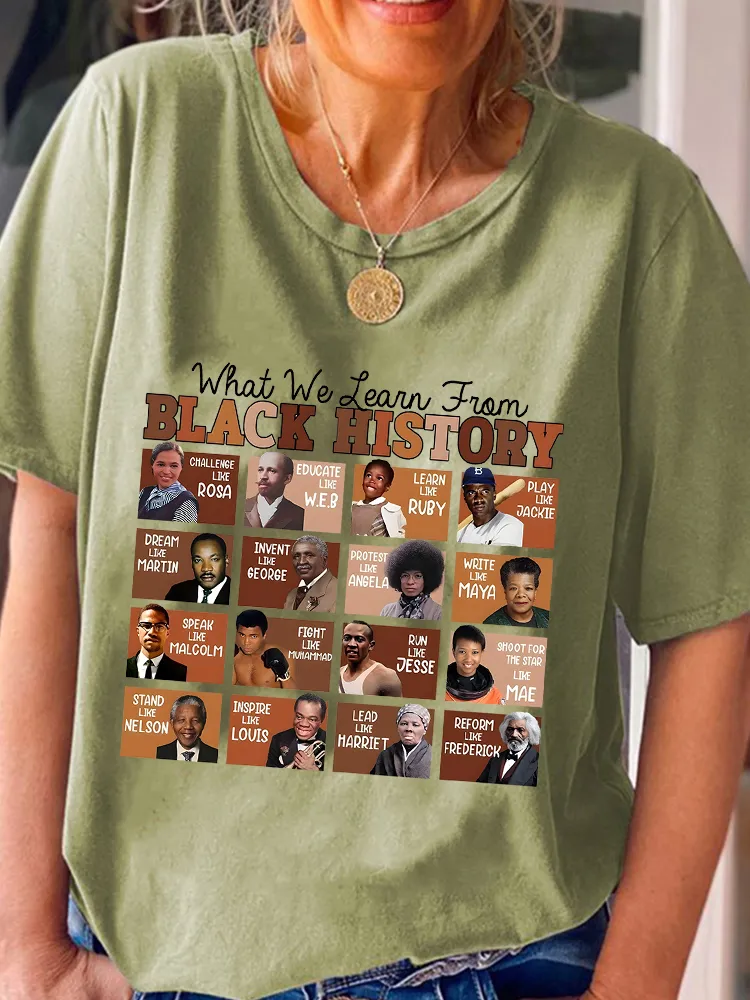 Women'S What We Team From Round-Neck Short-Sleeved T-Shirt