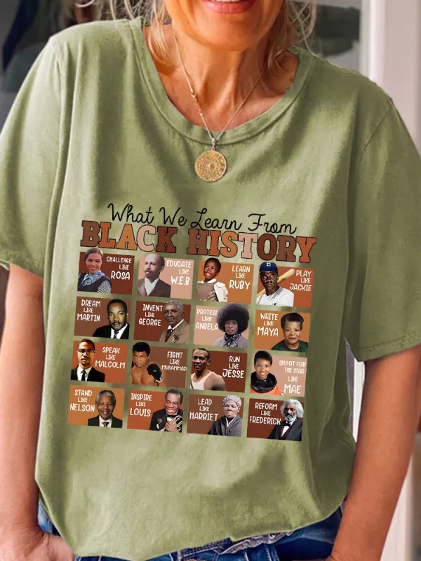 Women'S What We Team From Round-Neck Short-Sleeved T-Shirt