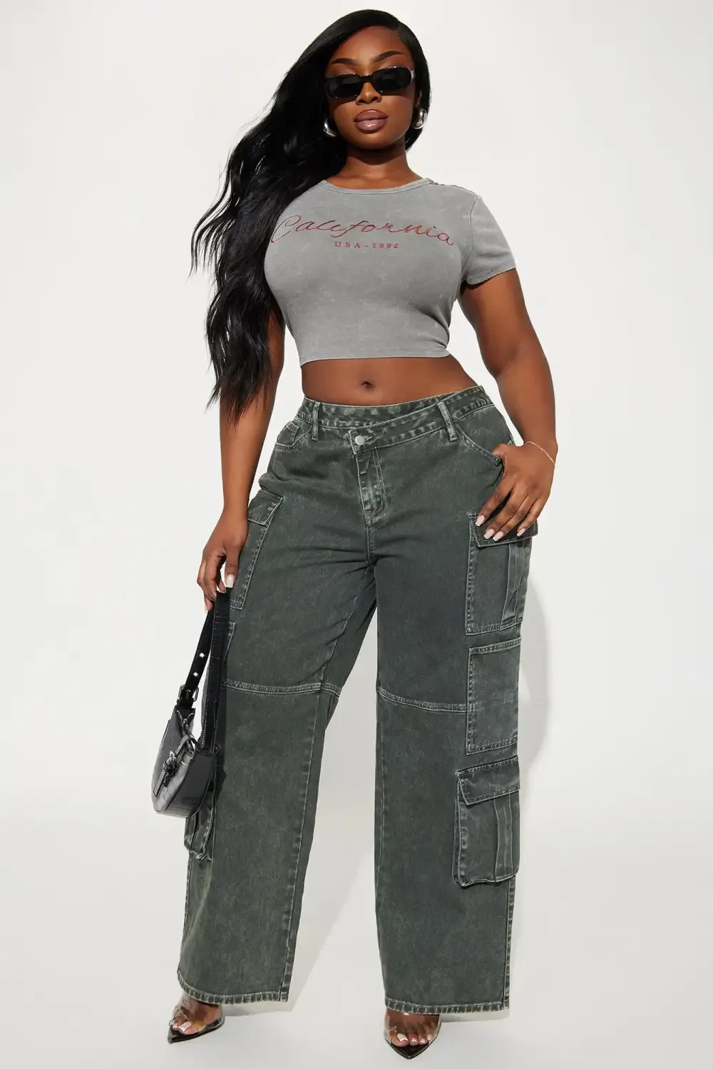 Mind Full Of Cali Short Sleeve Tee - Grey/combo