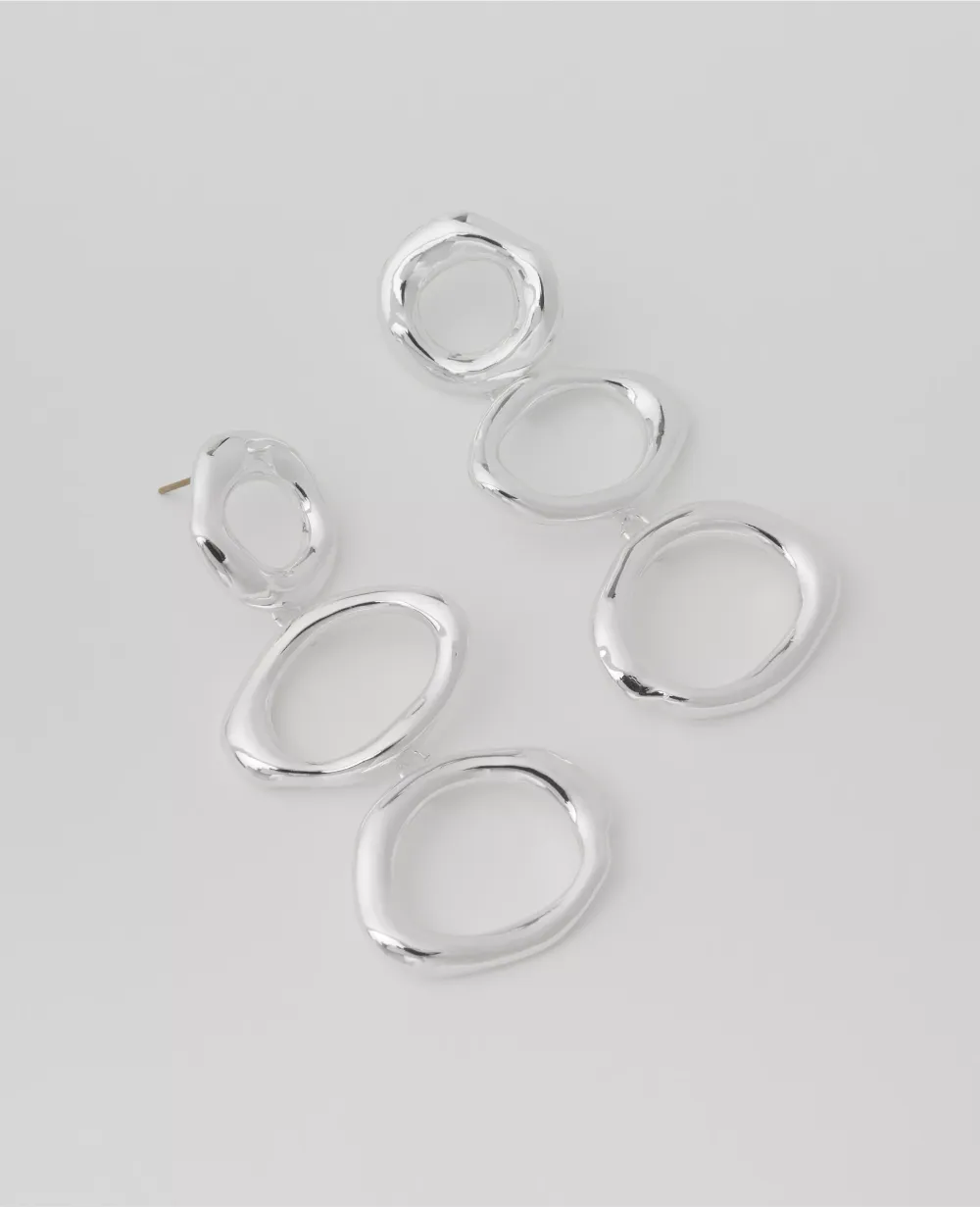 Triple Loop Drop Earrings