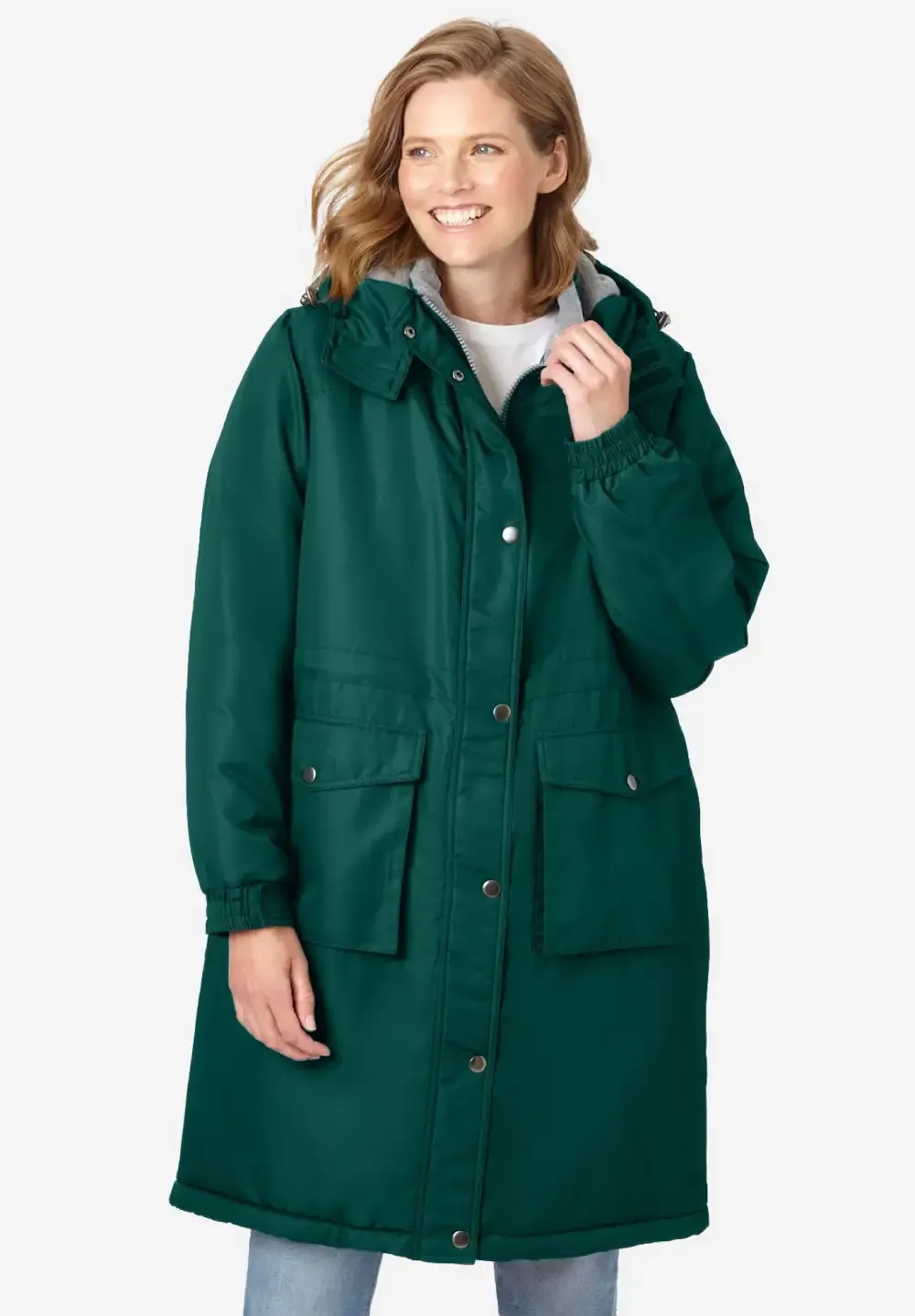 Mid-Length Microfiber Parka