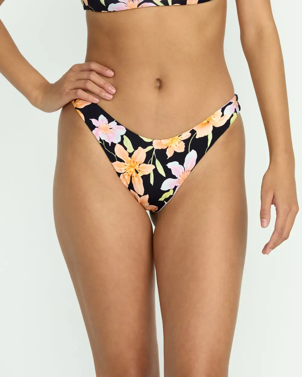 Twin Sol Reversible Hike Bikini Bottom - Multi