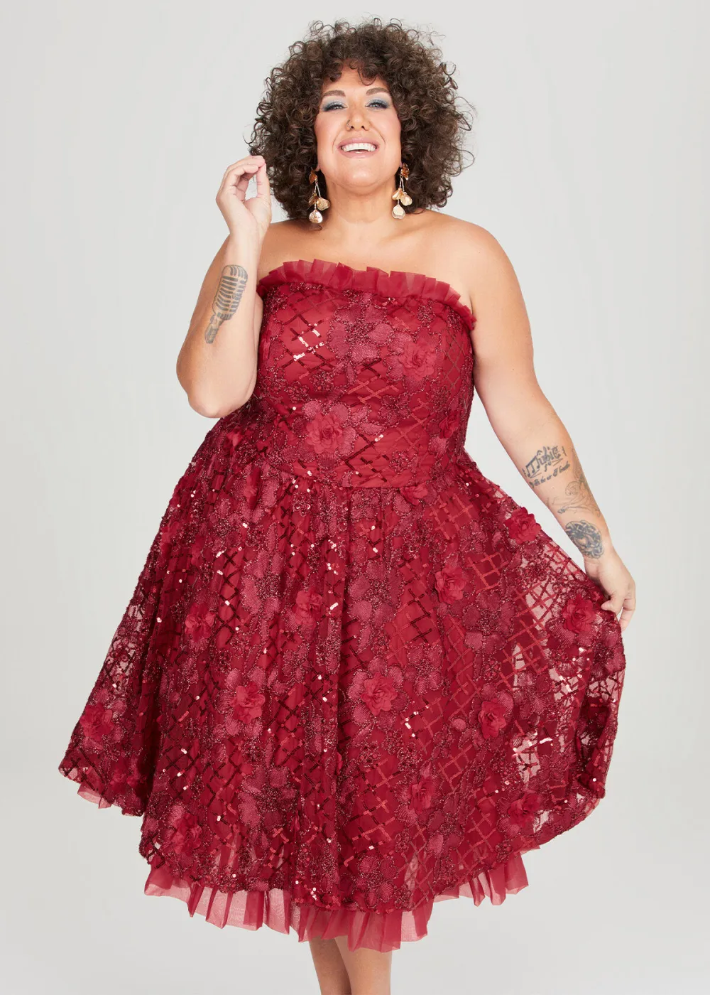 Eve Tulle Sequin Flower Dress
