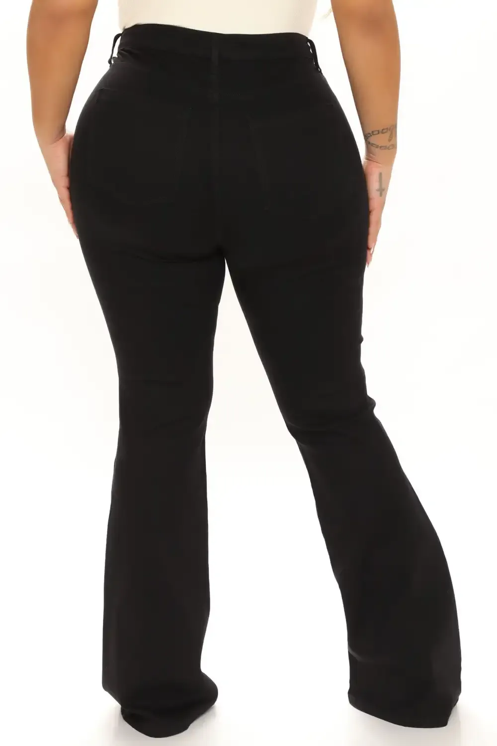 Classic Carolina High Rise Flare Jeans - Black
