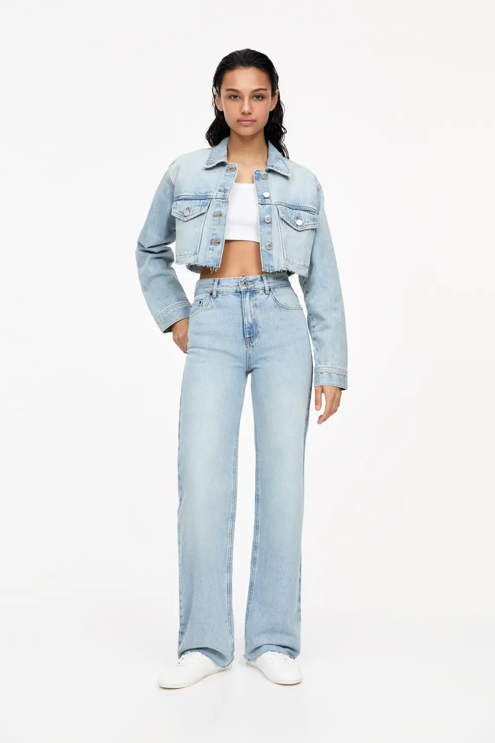 Jeans rectos tiro alto