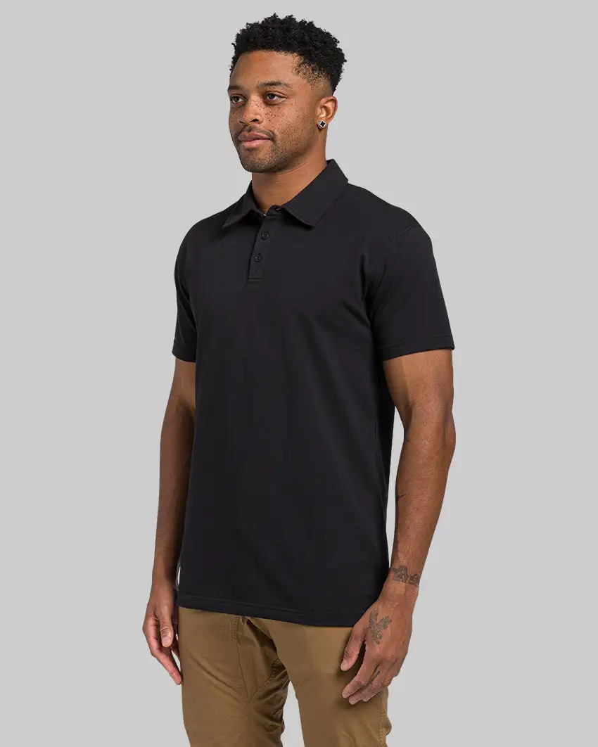 Lux Straight Hem Polo