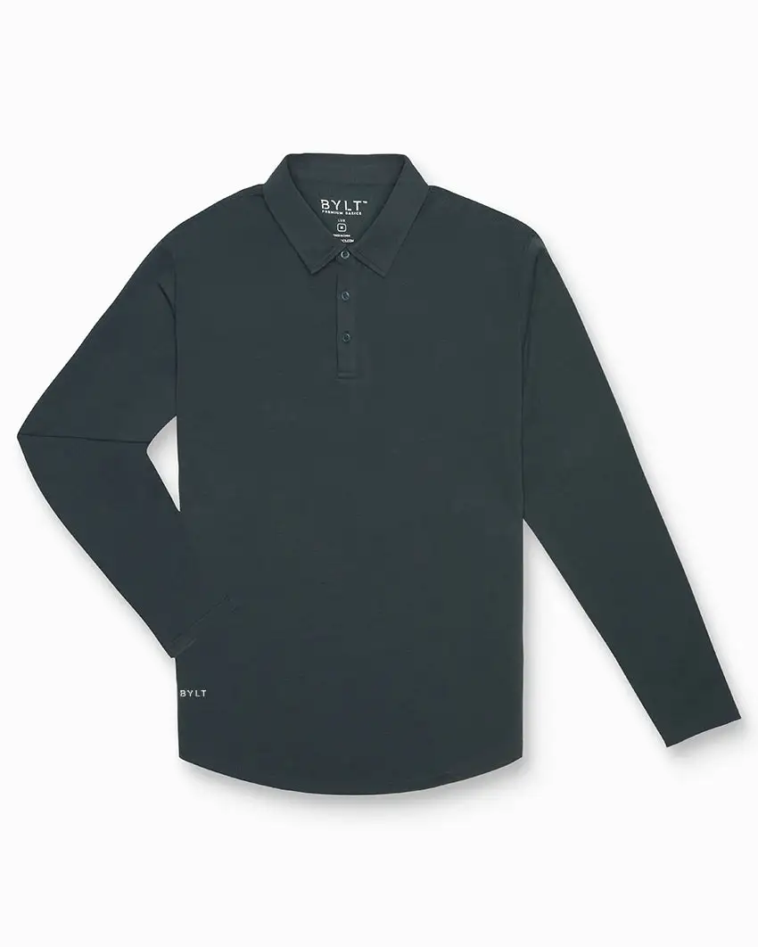 Drop-Cut Long Sleeve: Lux Polo