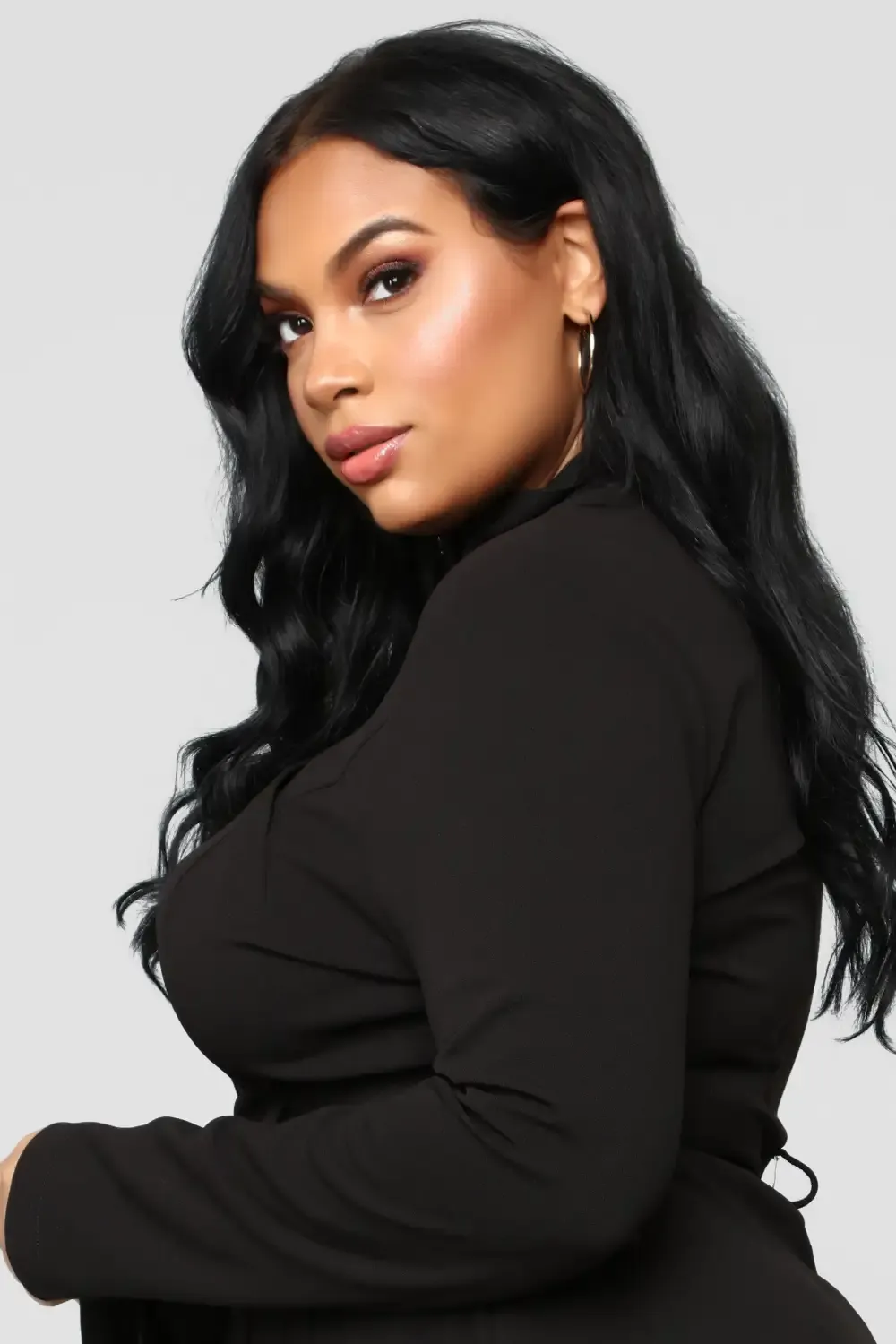 Feeling Fancy Collar Jacket - Black