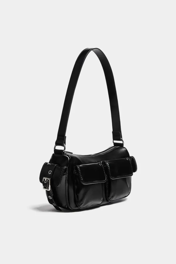 Bolso de hombro multibolsillos