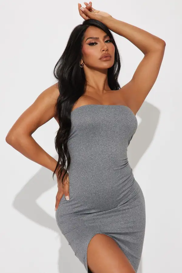 Bryana Maxi Dress - Charcoal