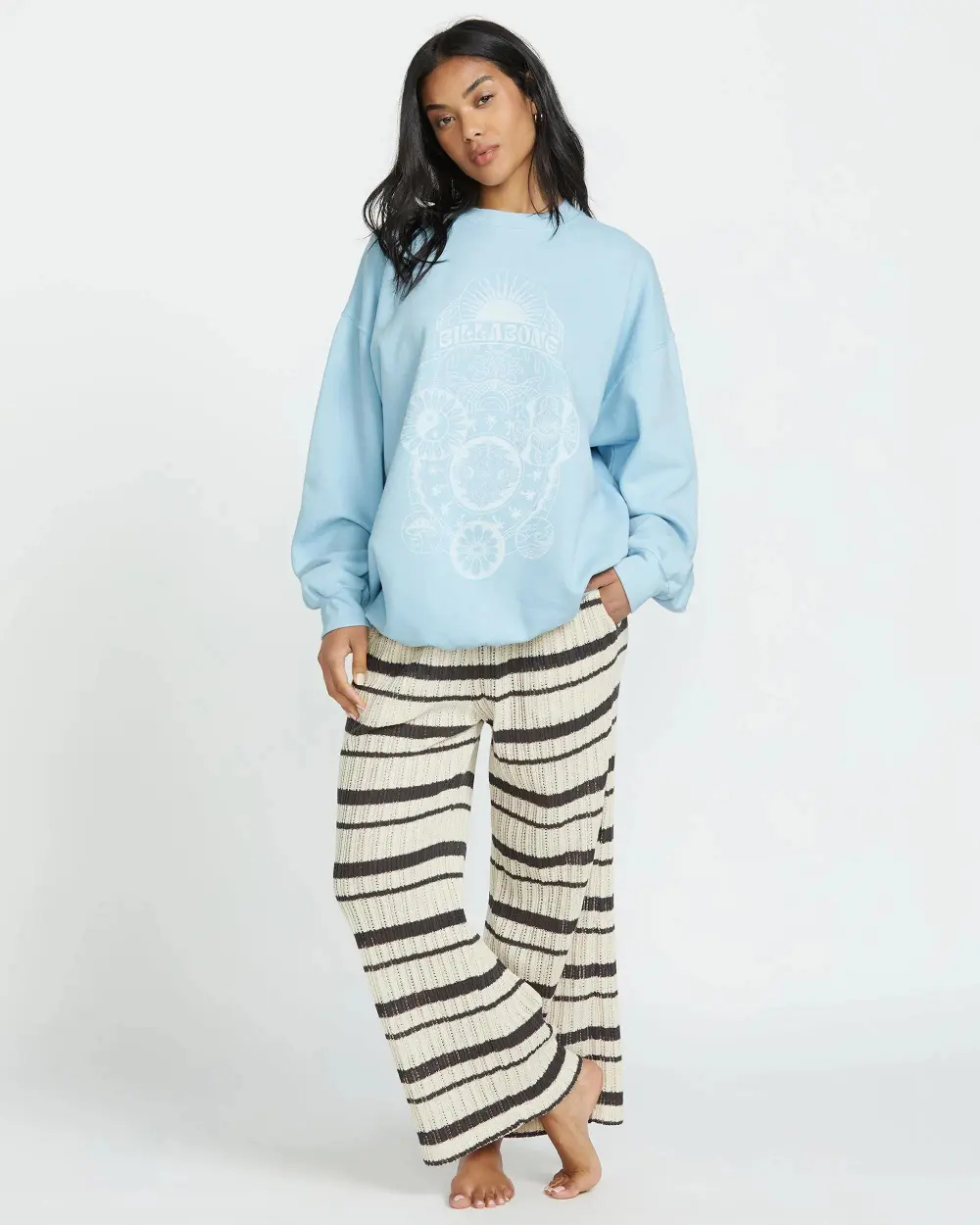 Ride In Crew Sweatshirt - Washed Chambray