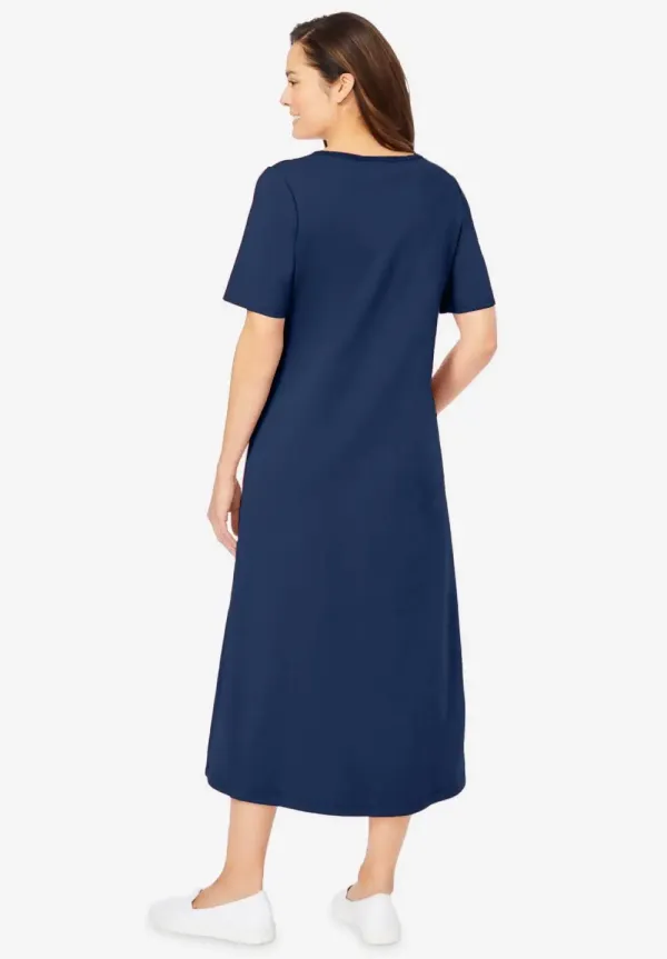Layered Knit Empire Dress